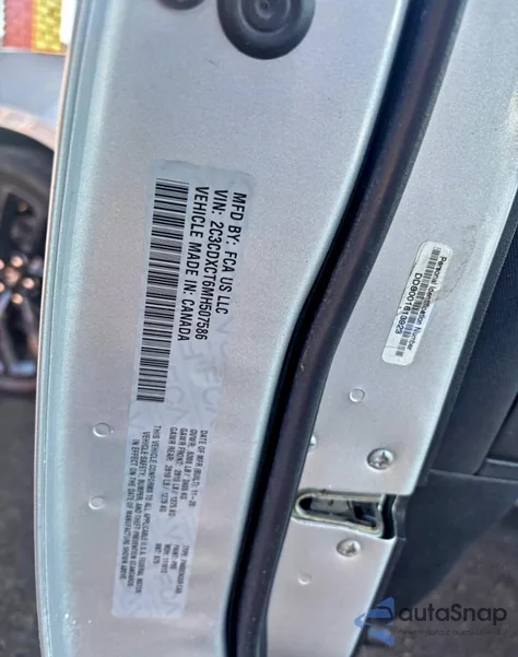 2021 Dodge Charger R/T z USA, uszkodzony, nr VIN 2C3CDXCT6MH507586